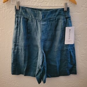 Athleta Playa Linen Bermuda Shorts Size 2 NWT